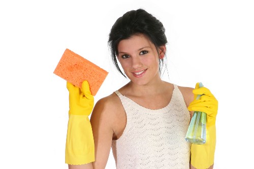 Careful stain treatment on a decorative rug