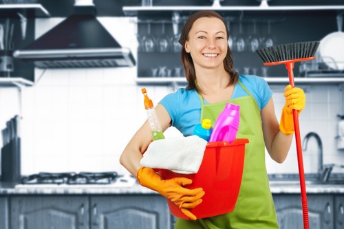 Bathroom move-out cleaning for a local E15 property