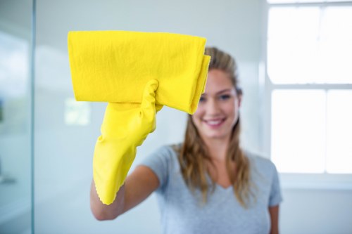 Local upholstery cleaner treating a fabric sofa in Stratford E15