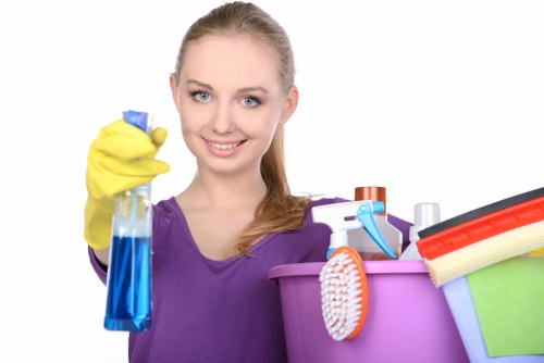 Commercial cleaning service for an E15 office or shop