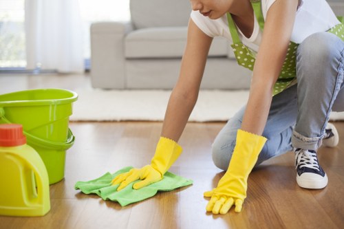 Commercial deep cleaning service for an E15 business